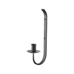 Vegglys holder S - Svart - 30 x 12 cm - www.frokenfraken.se