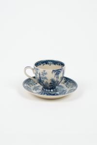 Espressokopp med skål – Blå – Ø6,5 cm - www.frokenfraken.se