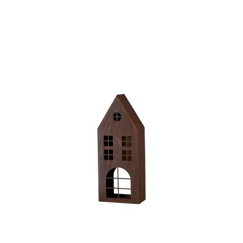 Plåthus - Marsjallholder/Lykt - 2 Størrelser - Rust - 75 cm - 50 cm - www.frokenfraken.se