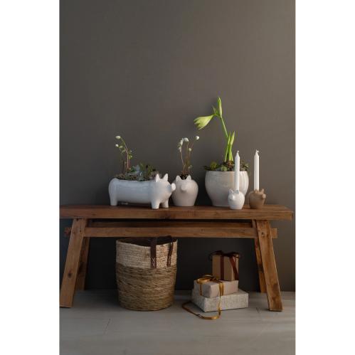 Krukke - Gris - Hvit - 40 x 11 x 16 cm - www.frokenfraken.se