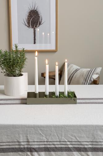 Bordlysestake – SUND – 4 lys magnet – Grønn – 30 cm - www.frokenfraken.se