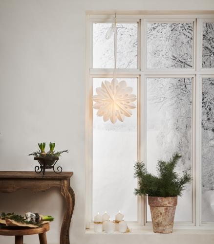 Adventsstjerne - Papir Clipp - 40 cm - www.frokenfraken.se