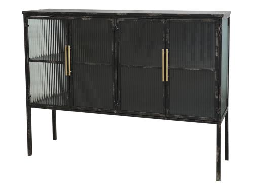 Vitrineskap - Riflete glassdører - 87,5 x 117 cm - www.frokenfraken.se