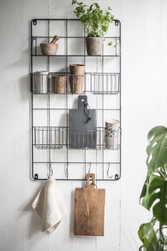 Veggoppbevaring - Metall - 11,5 x 98 x 50 cm - www.frokenfraken.se