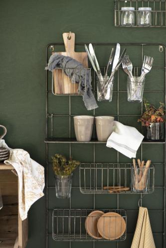 Veggoppbevaring - Metall - 11,5 x 98 x 50 cm - www.frokenfraken.se