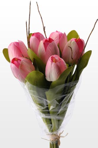 Tulipanbukett - Rosa - 30 cm - www.frokenfraken.se