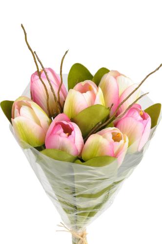 Tulipanbukett - Rosa - 30 cm - www.frokenfraken.se