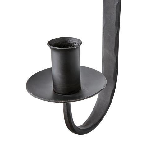 Vegglys holder S - Svart - 30 x 12 cm - www.frokenfraken.se