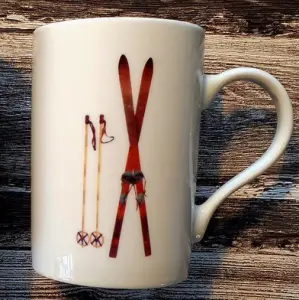 Kopp - Porselen - Ski - Vintage - 3 dl - www.frokenfraken.se