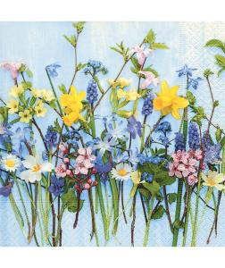 Serviett - V&aring;rblomster - 33 x 33 cm - www.frokenfraken.se