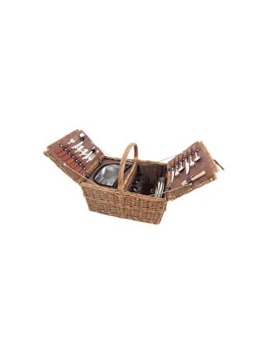 Kurv med lokk - Piknik - 18 deler - 46 x 27 cm - www.frokenfraken.se