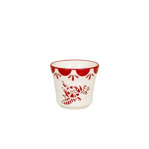 Liten Mugg Marion Blomma - Röd - Ø7,2 x H6,5 cm - www.frokenfraken.se