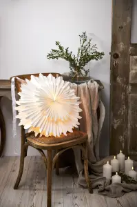 Adventsstjerne - Papir Crystal - 50 cm - www.frokenfraken.se