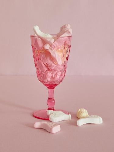 Vinglass - Rosa - 17 cm - www.frokenfraken.se
