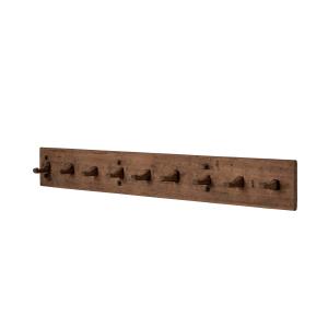 Hengere i tre med 9 kroker - Vintage - 120 cm - www.frokenfraken.se