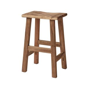 Barstol - Pall - Rustikt tre - Brun - 2-pakk - 64 cm - www.frokenfraken.se