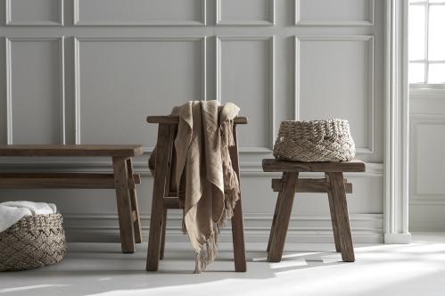 Barstol - Pall - Rustikt tre - Brun - 2-pakk - 64 cm - www.frokenfraken.se