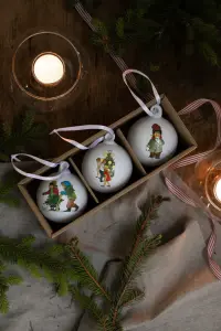 Julkuler - 3 stk - Barna i Bakkeby - Hvit - www.frokenfraken.se