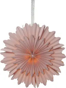 Adventsstjerne - Papir Crystal - 50 cm - www.frokenfraken.se