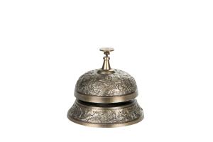 Ringeklokke Antikk Messing - Ø10 x 8,5 cm - www.frokenfraken.se