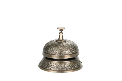 Ringeklokke Antikk Messing - Ø10 x 8,5 cm - www.frokenfraken.se