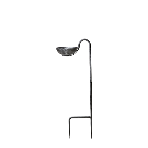 Lyslykt/Fuglemater på pinne - Smijern - Ø15 x 90 cm - www.frokenfraken.se